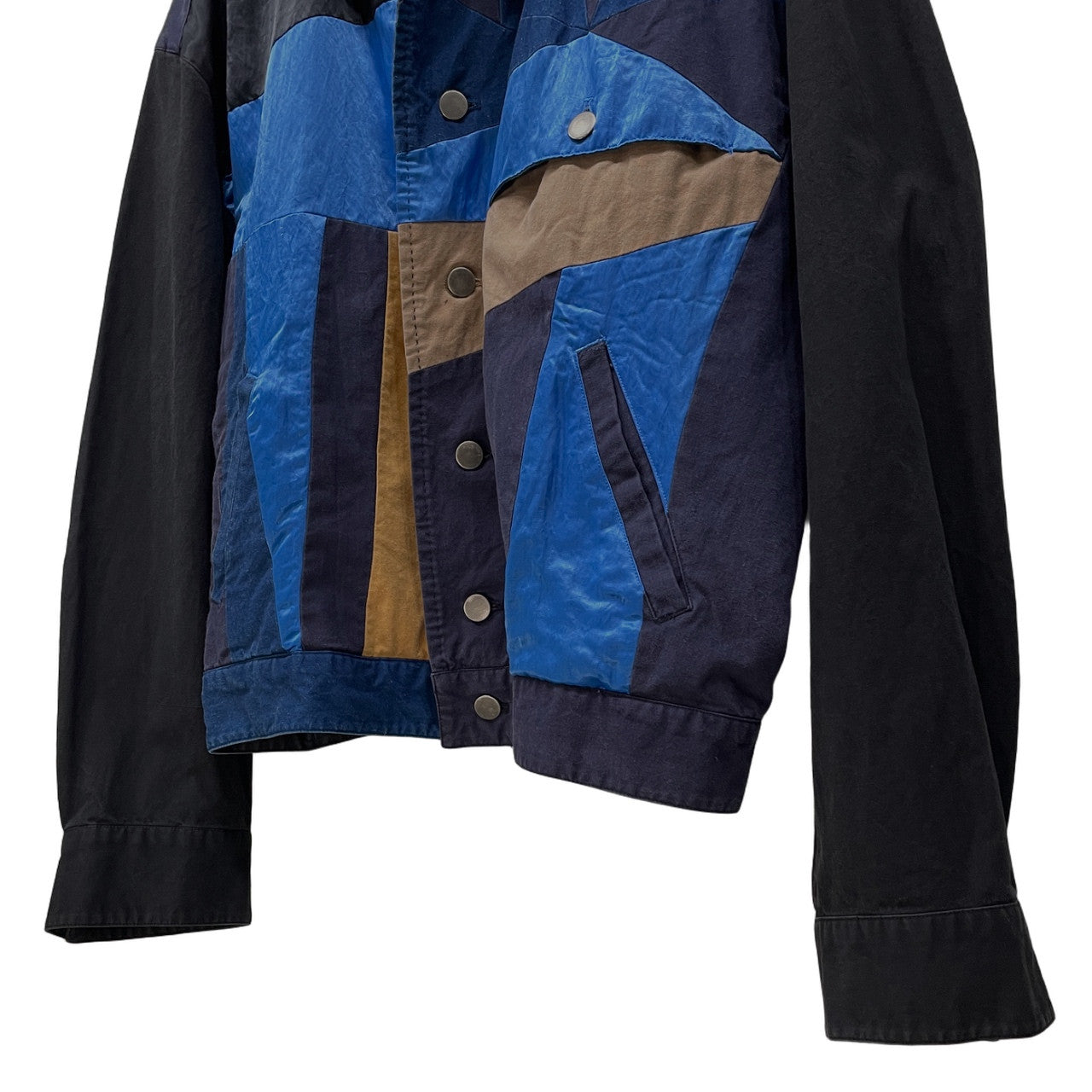 ISSEY MIYAKE MEN 93SS パッチワークコットンナイロントラッカーブルゾン ジャケット コート アウター Archive 90s 本人期 三宅一生 イッセイミヤケ メン メンズ