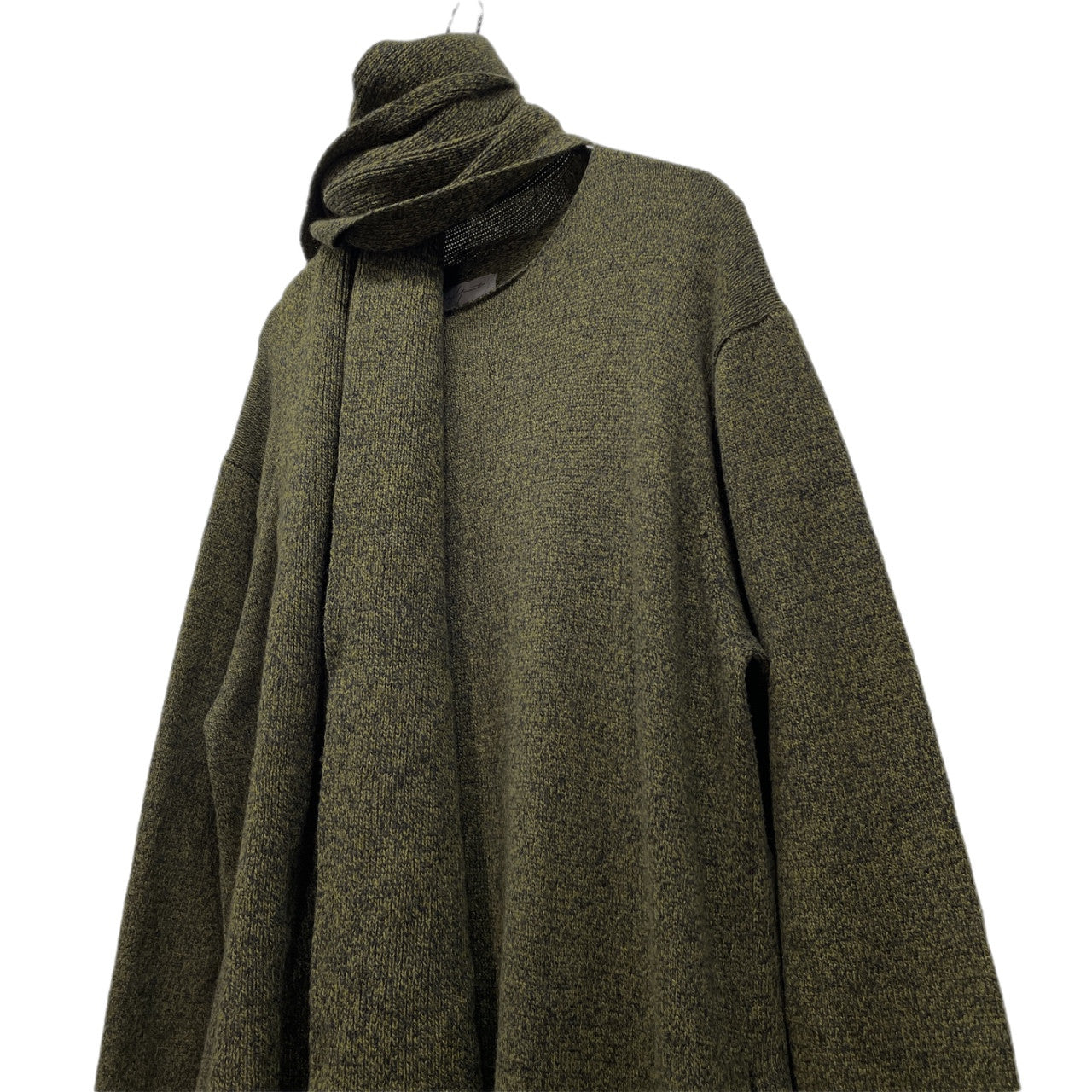 Yohji Yamamoto Pour Homme 96AW ストールドッキングウールニットロングワンピース セーター トップス アウター マフラー Archive 90s 脱色期 ヨウジヤマモトプールオム メンズ