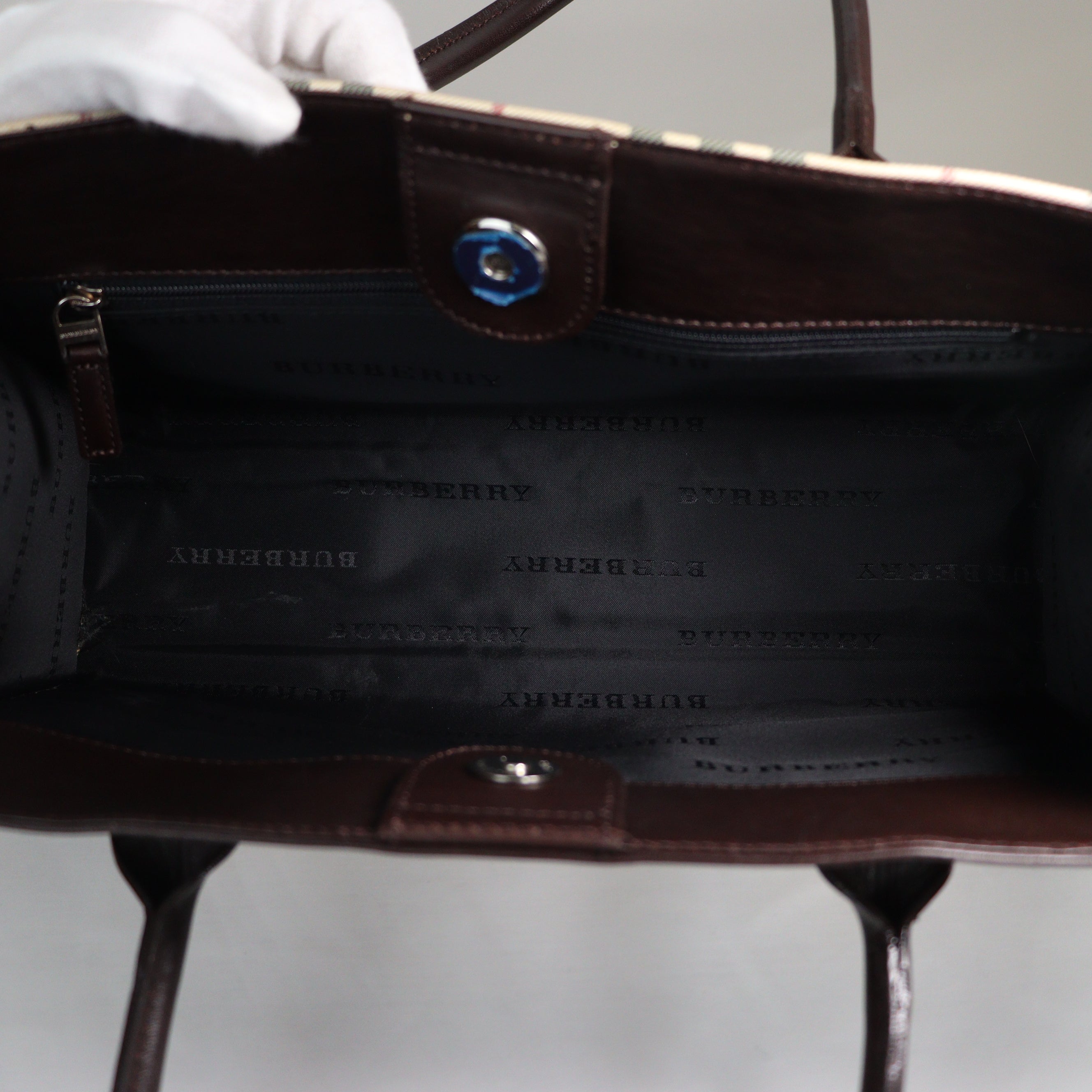 BURBERRY チェック ハンドバッグ