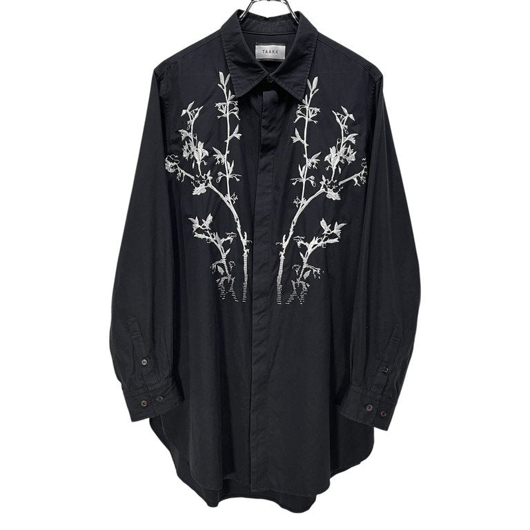 NEXT51｜D.F.L｜TAAKK 22SS LONG SHIRTS コットンブロード花刺繍