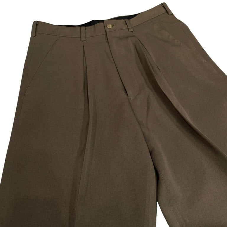 Y's for men オールドギャバジンボックスプリーツダブルテーパードパンツ スラックス トラウザーズ Archive 80s 90s Yohji Yamamoto Pour Homme ヨウジヤマモトプールオム ワイズフォーメン メンズ