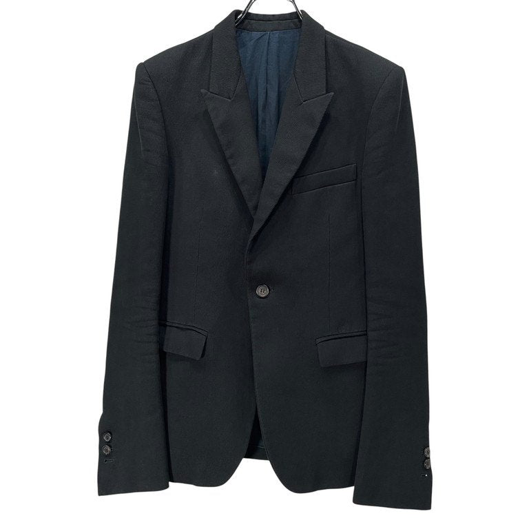 BALMAIN HOMME 12SS コットンリネン1ボタンロングアームテーラードジャケット ブルゾン コート アウター Olivier Rousteing オリヴィエルスタン期 バルマンオム メンズ