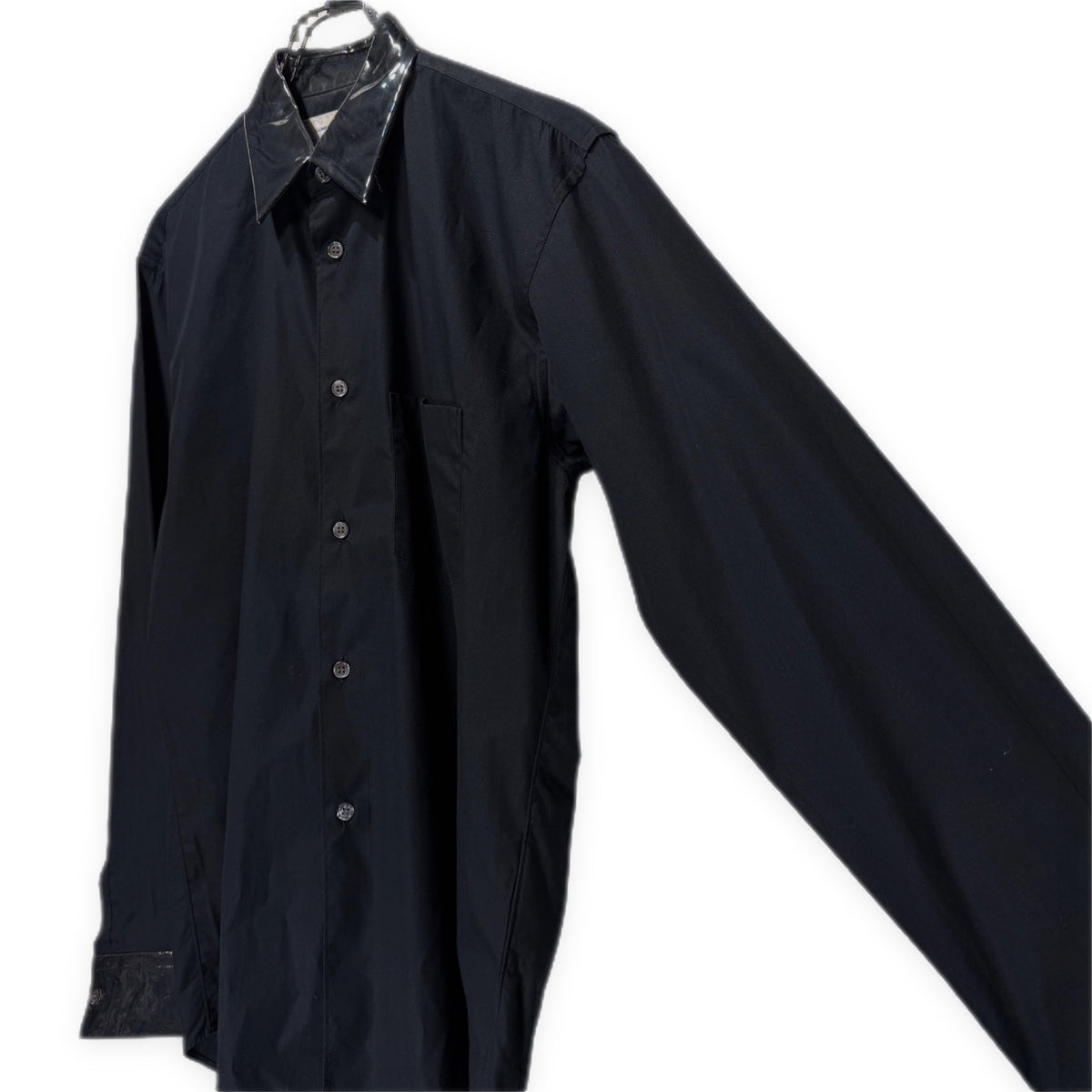 COMME des GARCONS SHIRT 06AW PVCカラーカフスシャツ ブラウス トップス ビニール Archive コムデギャルソン メンズ