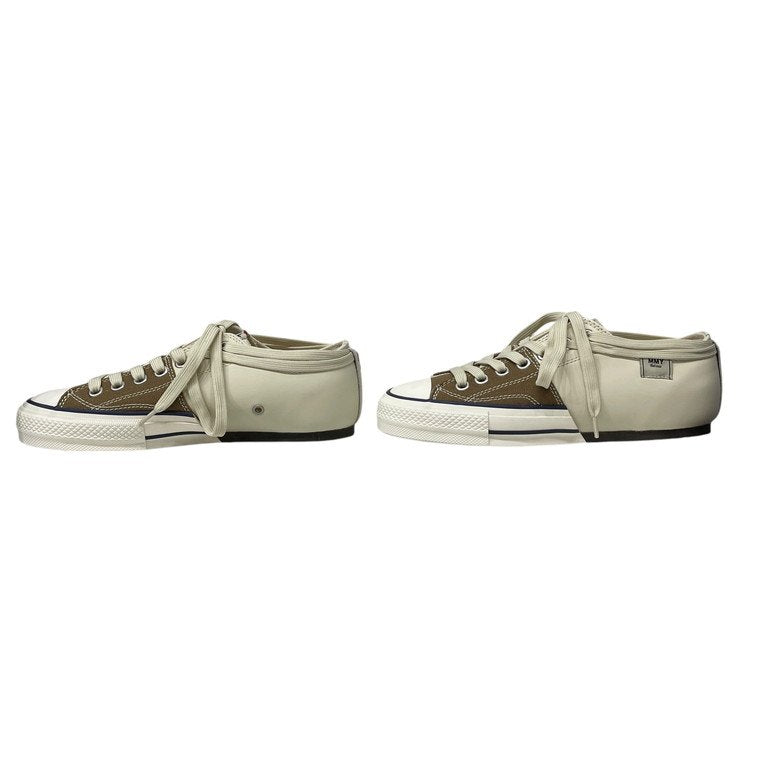 Nigel Cabourn × Maison MIHARA YASUHIRO SPLIT SNEAKER レザーキャンバスローカットスプリットスニーカー シューズ 靴 クツ 定価31,900円 未使用 箱付き メゾンミハラヤスヒロ ナイジェルケーボン メンズ レディース ユニセックス