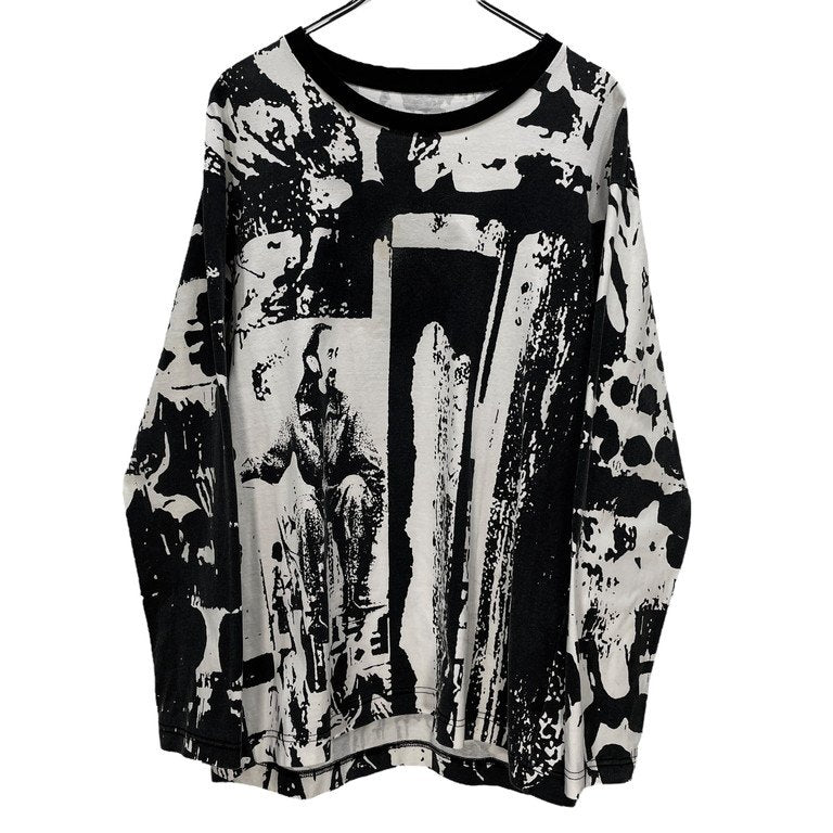 B Yohji Yamamoto 20SS ヘビープレーティング天竺グラフィックプリント総柄Tシャツ カットソー Tee T-shirt フォト 山本耀司 ビー ヨウジヤマモト メンズ レディース ユニセックス