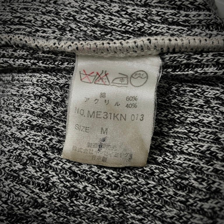 ISSEY MIYAKE MEN 93SS リブ編みクルーネックコットンニットセーター サマーセーター トップス Archive 90s イッセイミヤケメン メンズ