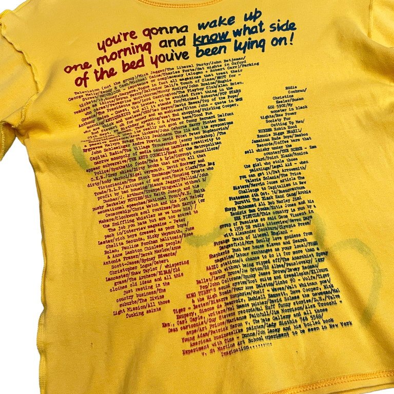 SEDITIONARIES by 666 Your Gonna Wake Up One Morning What side of the bed インサイドアウトプリントTシャツ カットソー パンク Archive Tee T-shirt 半袖