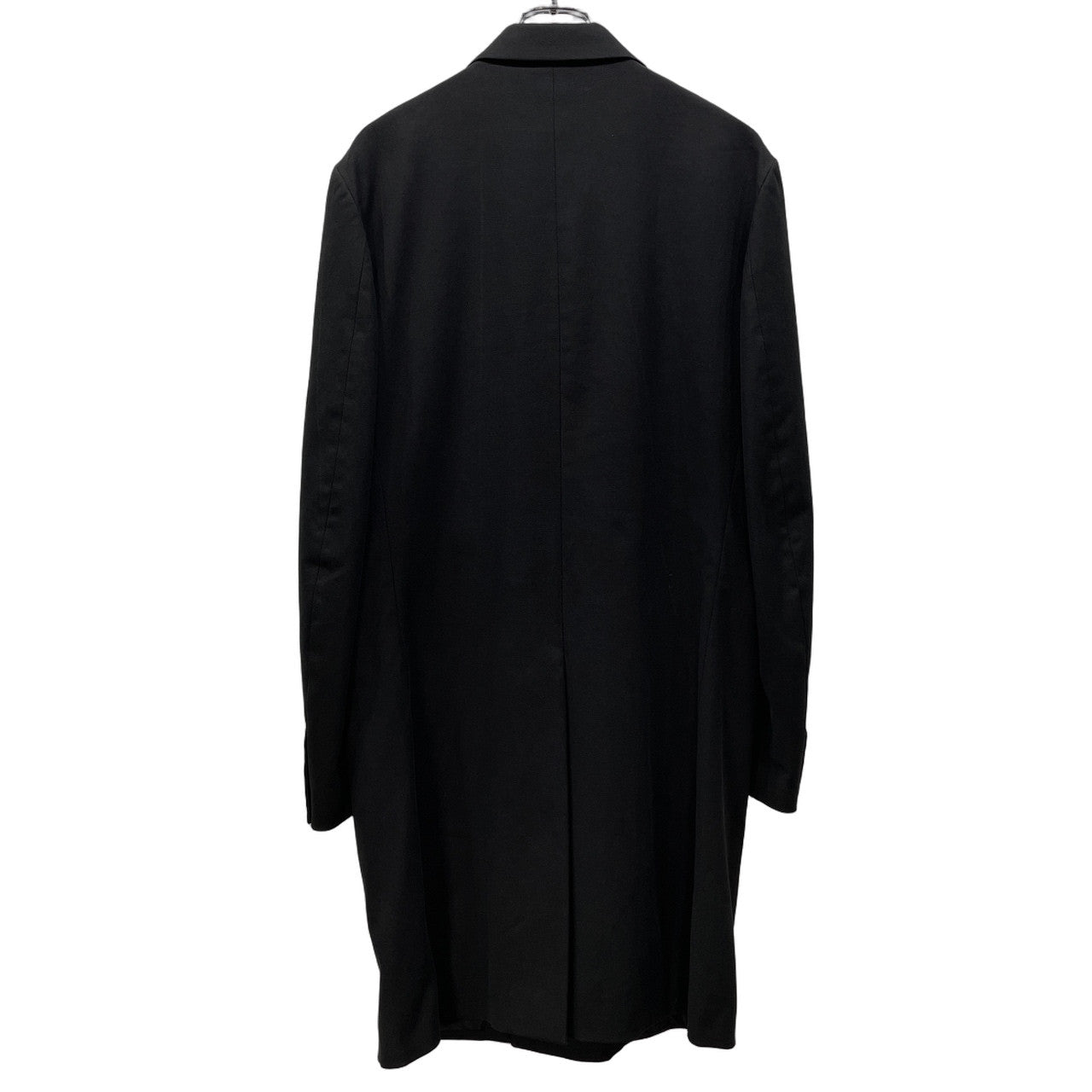 HELMUT LANG CHESTER COAT ラペルサテン切替比翼チェスターコート Archive 90s 00s フライフロント 本人期 黒タグ ジャケット ブルゾン アウター ヘルムートラング メンズ