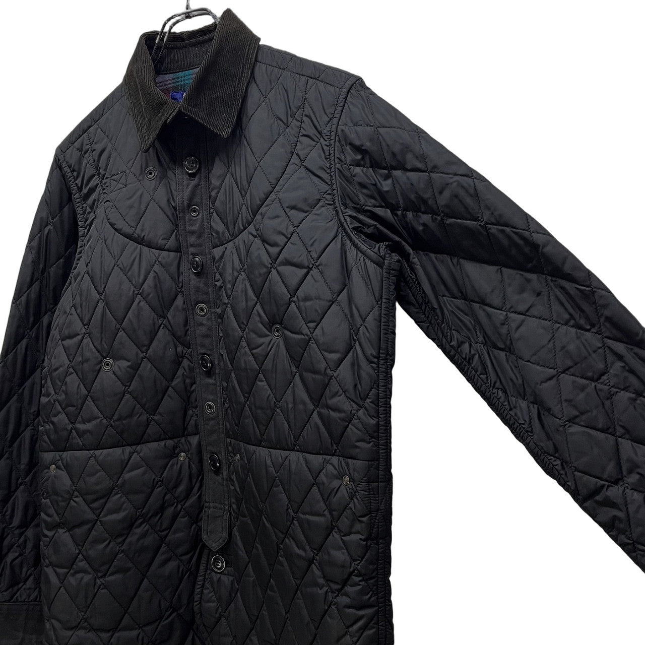JUNYA WATANABE COMME des GARCONS MAN 14AW ナイロンコットンキルティング中綿リバーシブルハンティングジャケット ブルゾン コート アウター Archive ジュンヤワタナベ コムデギャルソン マン メンズ
