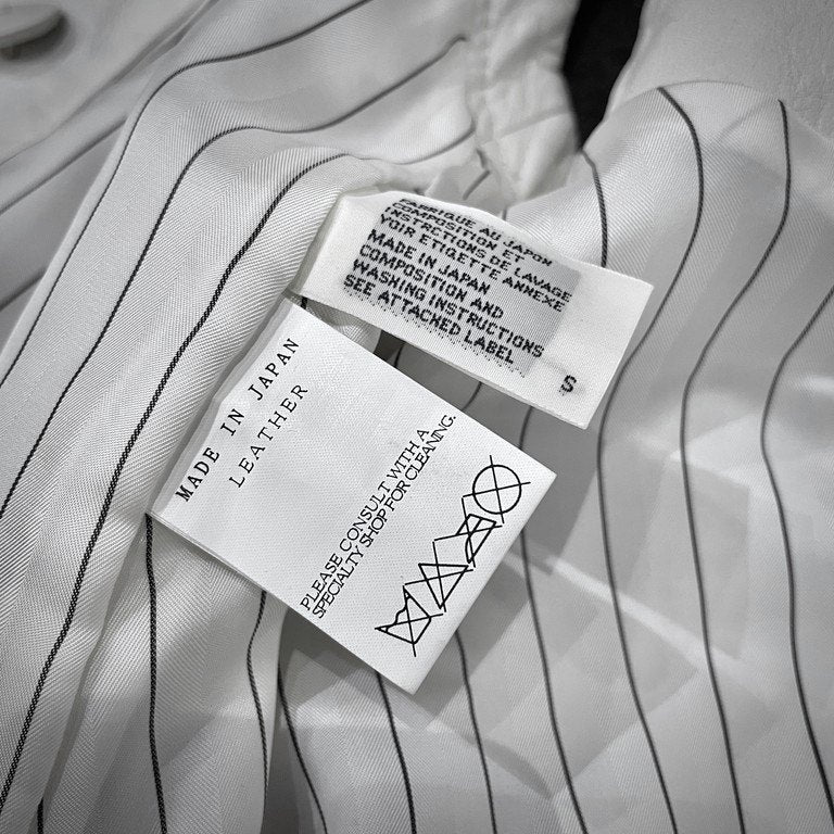 LIMI feu カウレザーベスト ノースリーブジャケット ライダース ブルゾン コート アウター Yohji Yamamoto リミフゥ ヨウジヤマモト レディース