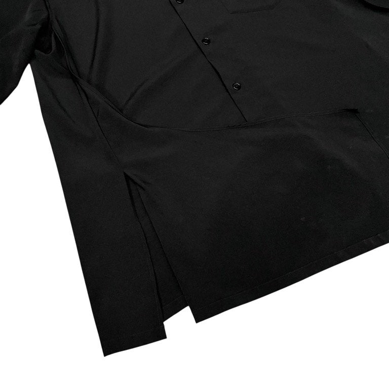 Ground Y 19AW トリアセテートポリエステルサイドフラシドレープロングシャツ ブラウス トップス Yohji Yamamoto グラウンドワイ ヨウジヤマモト メンズ レディース ユニセックス