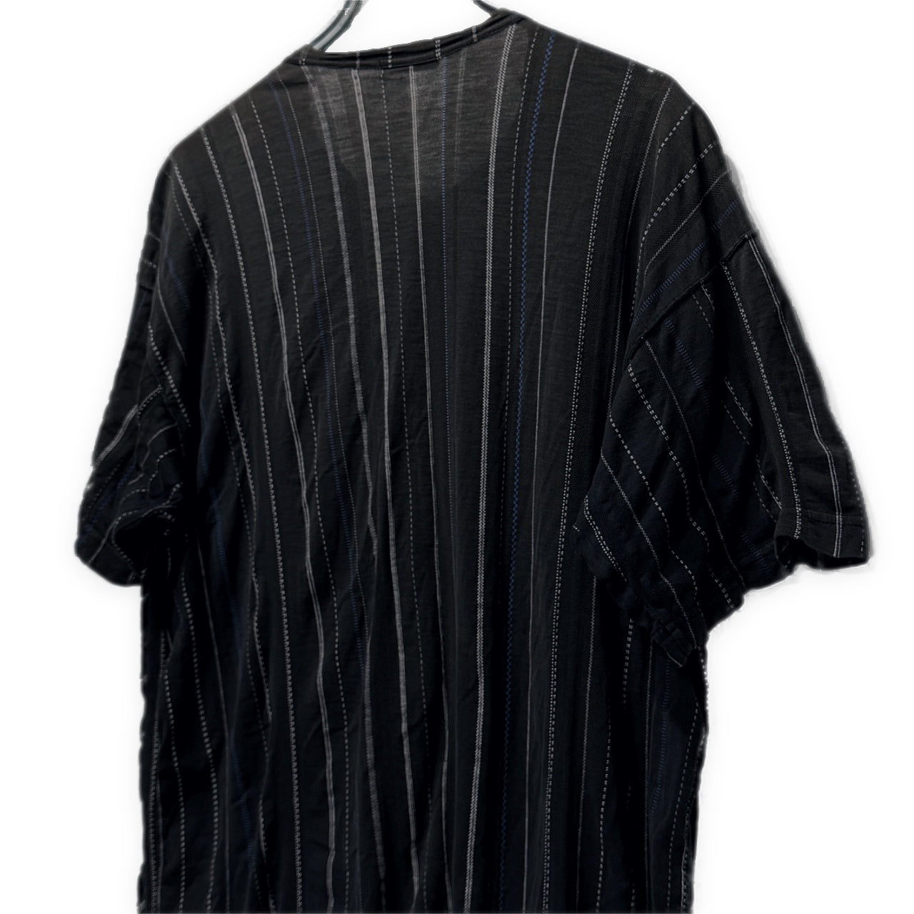 COMME des GARCONS HOMME 割り縫いフリルデザインストライプクルーネックTシャツ カットソー Archive 90s Tee T-shirt トップス 半袖 コムデギャルソンオム メンズ
