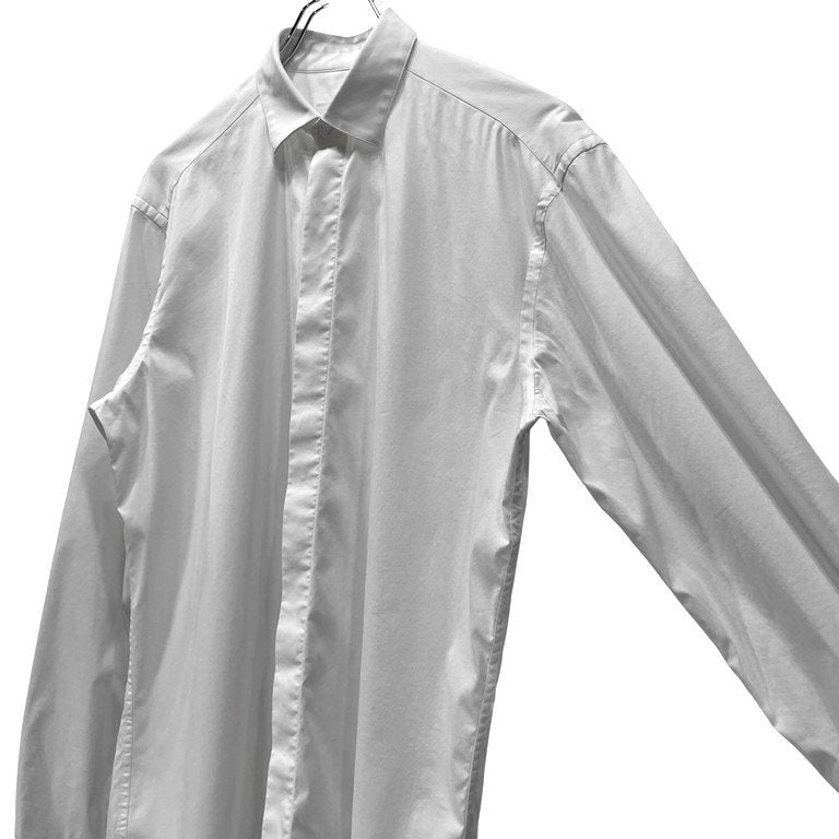 PRADA ストレッチコットンフライフロントプレーンシャツ ブラウス トップス 比翼 プラダ メンズ