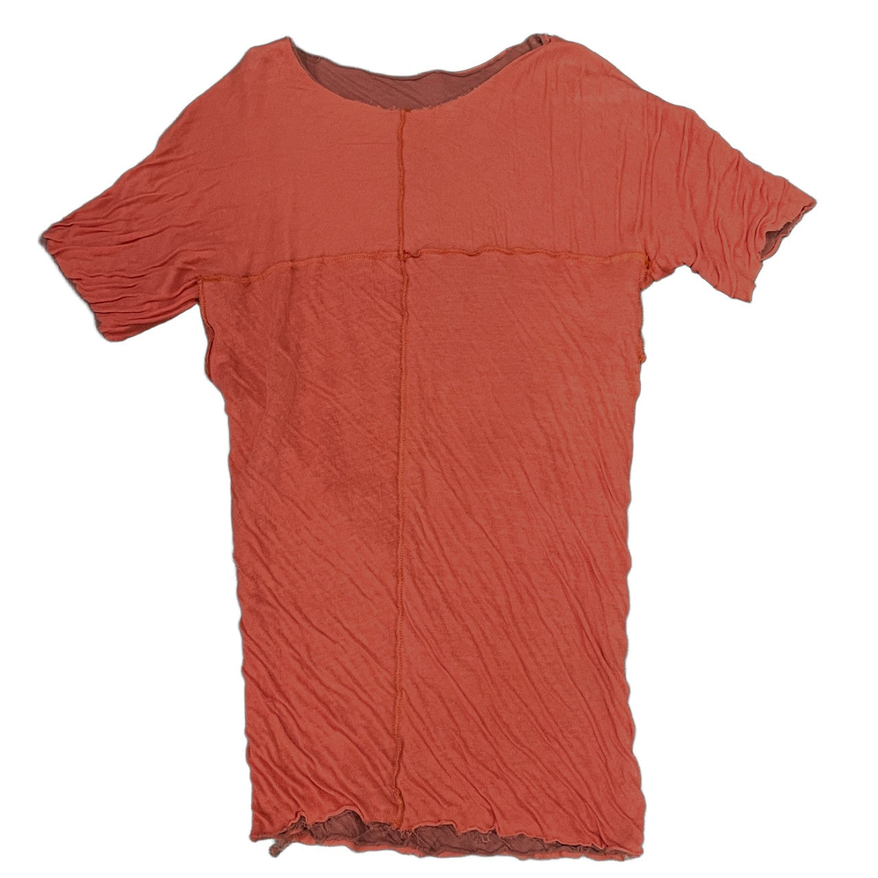 m.a+ ワンピースパターンクロスステッチダブルガーゼカットオフカットソー Tシャツ Tee T-shirt トップス 半袖 エムエークロス メンズ