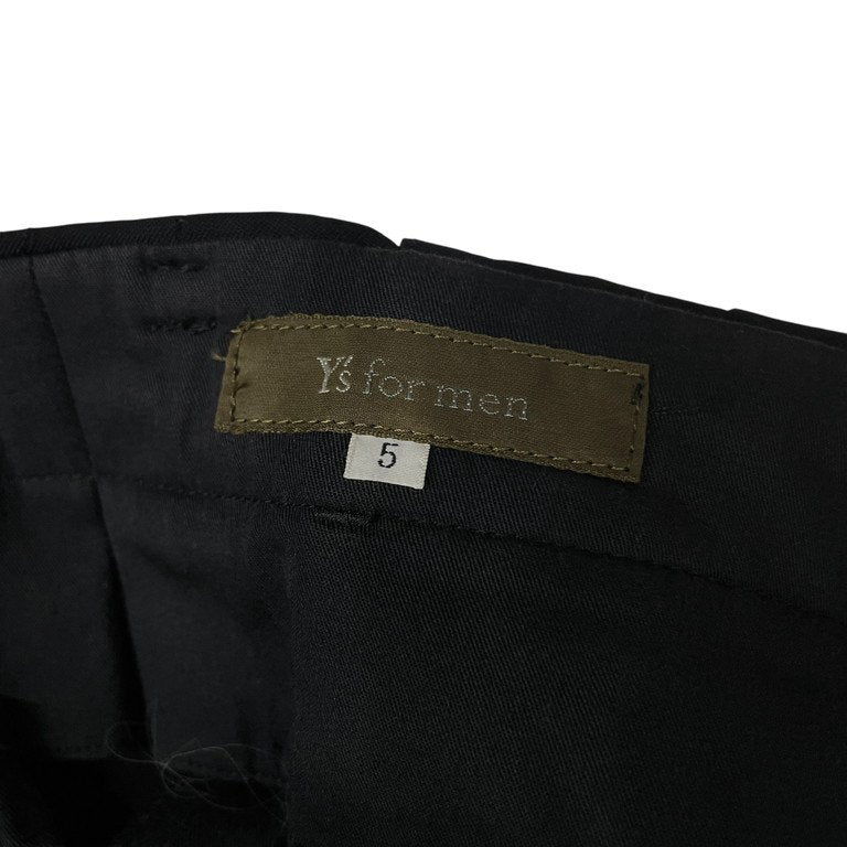 Y's for men ウールギャバジン2タックワイドテーパードスラックス パンツ トラウザーズ ボトムス Yohji Yamamoto Pour Homme ワイズフォーメン ヨウジヤマモトプールオム メンズ