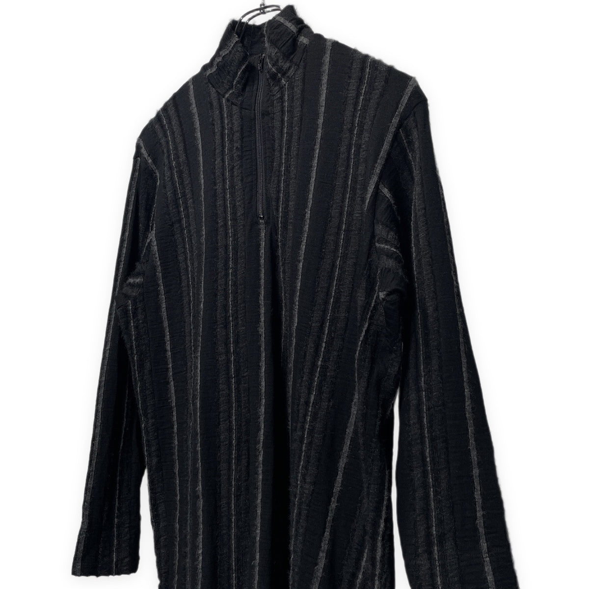 Y's for men ストライプハーフジッププルオーバーニットトップス Archive ハイネック セーター Yohji Yamamoto Pour Homme ヨウジヤマモトプールオム ワイズフォーメン メンズ