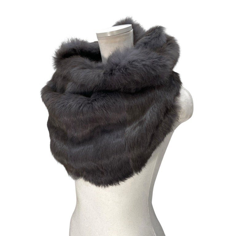 HELMUT LANG ラビットファーボリュームスヌード ネックウォーマー マフラー 服飾雑貨 ヘルムートラング レディース