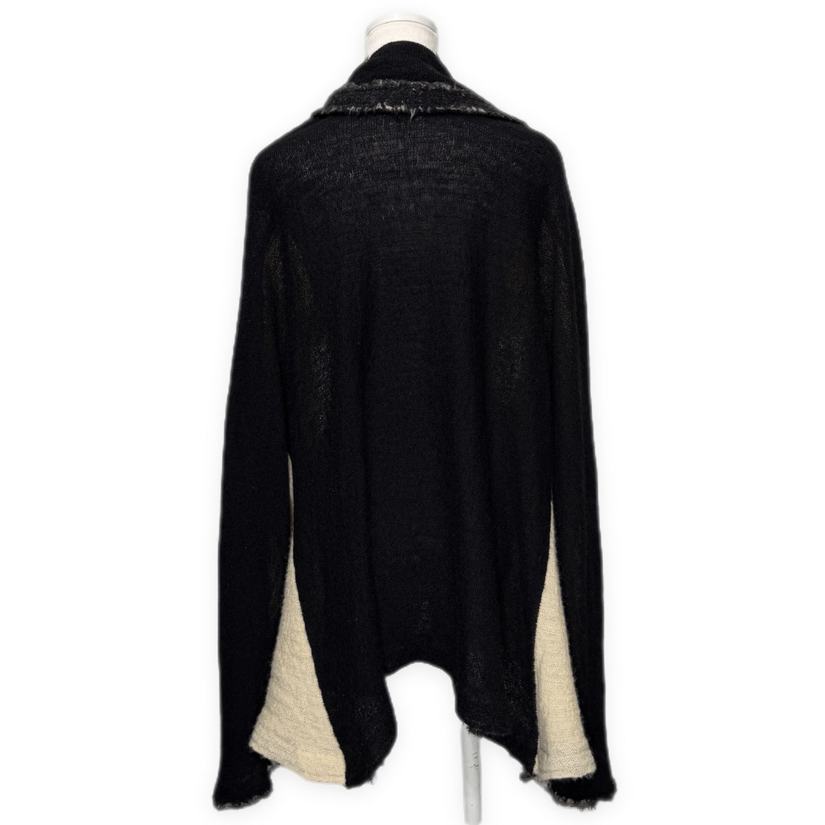 A-POC ISSEY MIYAKE 03AW バイカラーカットオフデザインボタンレスニットジャケット カーディガン トップス アウター Archive エーポック イッセイミヤケ メンズ レディース ユニセックス