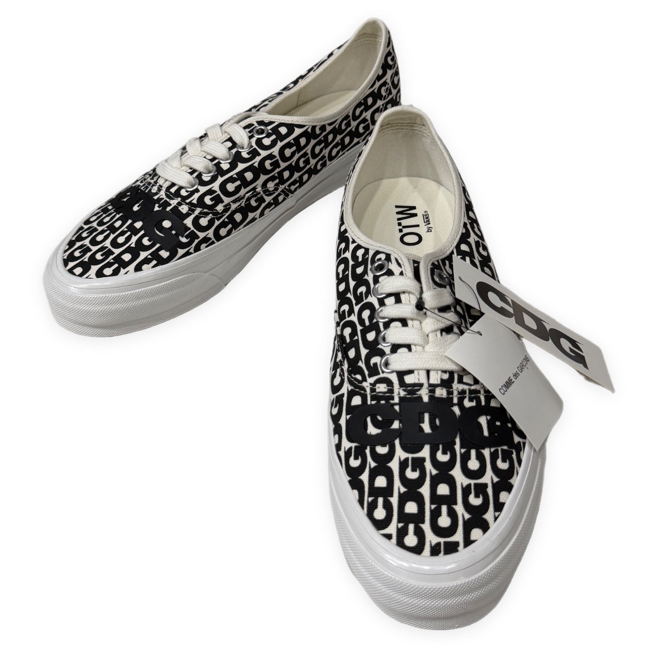 CDG × VANS OTW Authentic オーセンティック 総柄ロゴプリントローカットスニーカー シューズ 未使用 29cm COMME des GARCONS コムデギャルソン ヴァンズ メンズ