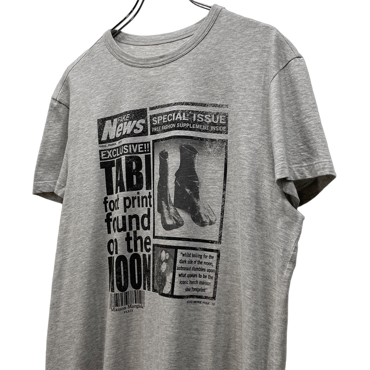 Maison Margiela 10 20SS 足袋ブーツプリントTシャツ カットソー Tee T-shirt 半袖 トップス 未使用 定価42,900円 メゾンマルジェラ メンズ