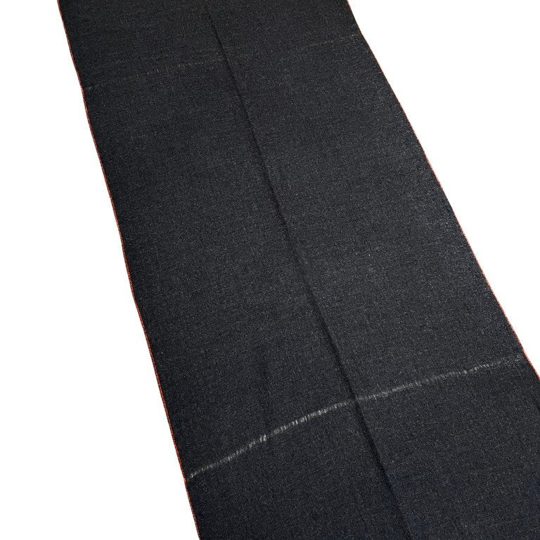 Yohji Yamamoto Pour Homme 18AW 二重織ニードルパンチフリンジ大判マフラー ストール スカーフ 小物 ヨウジヤマモトプールオム メンズ レディース ユニセックス