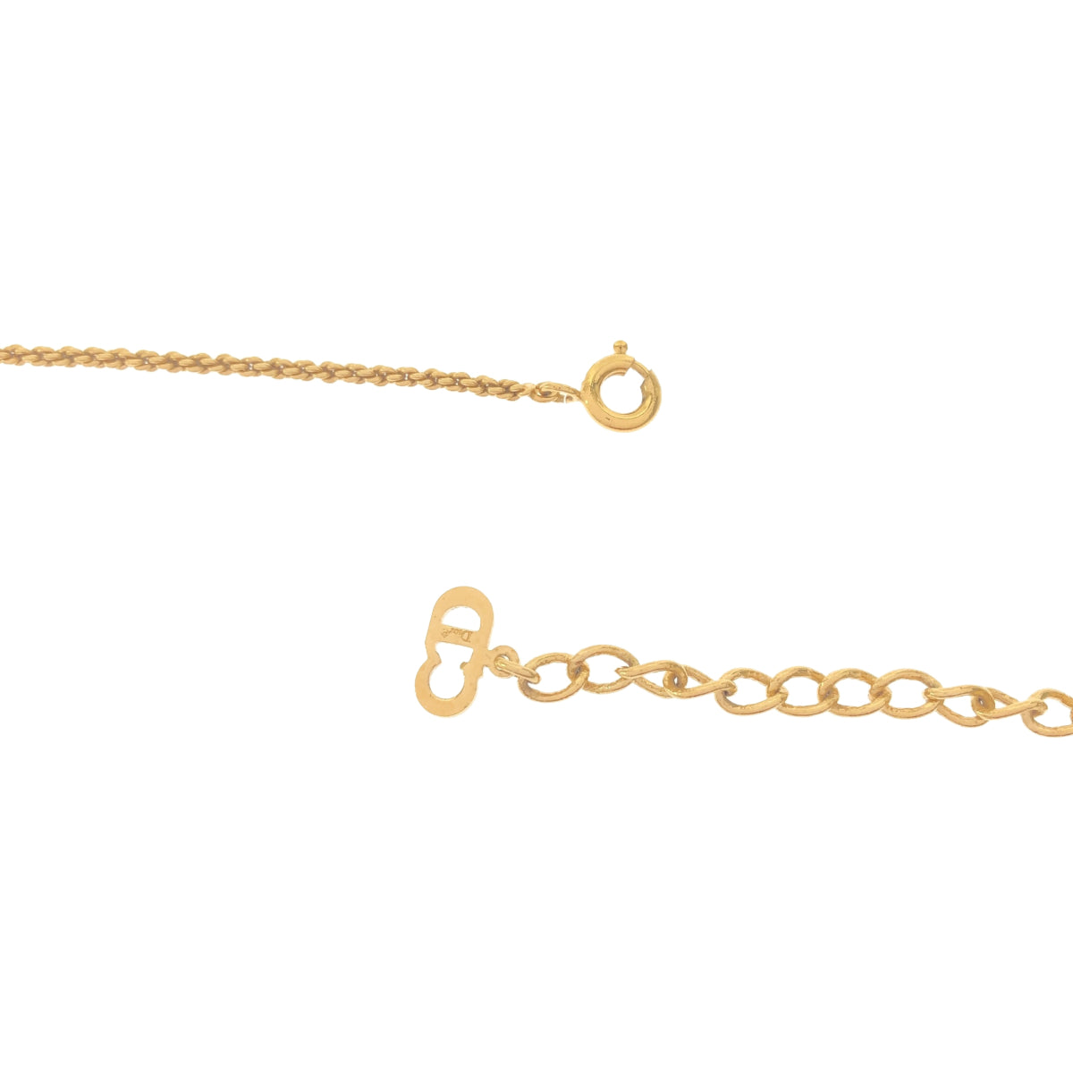 Christian Dior Christian Dior ネックレス CDロゴ ストーン