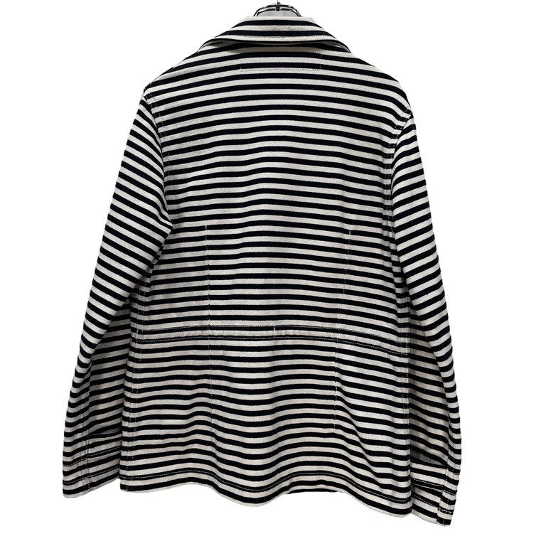 JUNYA WATANABE COMME des GARCONS MAN 04SS ヘビーコットンボーダー4ポケットジャケット ブルゾン コート アウター バスク マリン Archive 00s ジュンヤワタナベ コムデギャルソン マン メンズ