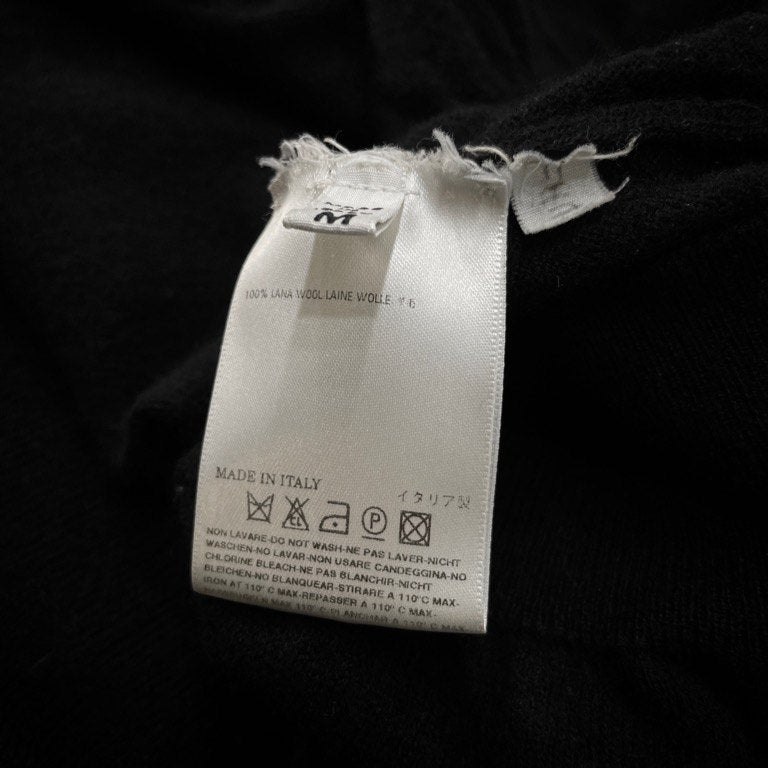Maison Martin Margiela 14 08AW レザーエルボーパッチニットカーディガン Archive ここのえ セーター トップス メゾンマルタンマルジェラ メンズ
