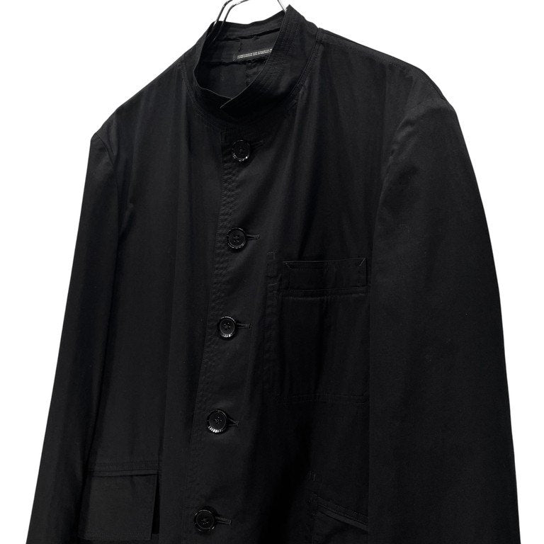 Yohji Yamamoto Pour Homme 01AW コットンギャバジンリバーシブル5Bマオカラージャケット ギャングスター期 Archive スタンドカラー テーラード ブルゾン コート アウター ヨウジヤマモトプールオム メンズ
