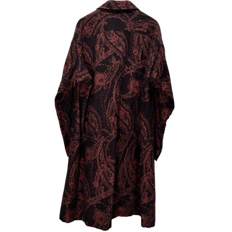 S'YTE Yohji Yamamoto 23AW PAISLEY PATTERN JACQUARD OPEN COLLAR COAT ペイズリージャカードオープンカラーロングコート 開襟 ジャケット ブルゾン アウター 総柄 サイト ヨウジヤマモト メンズ レディース ユニセックス