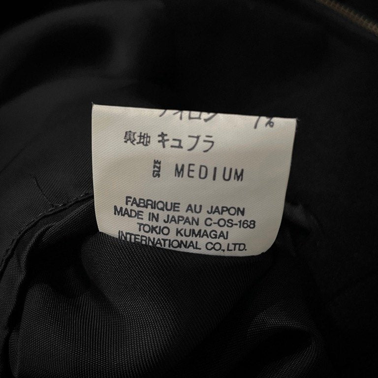 TOKIO KUMAGAI ウールフラノジップアップハーフコート ジャケット ブルゾン アウター フランネル Archive 80s 90s トキオクマガイ メンズ