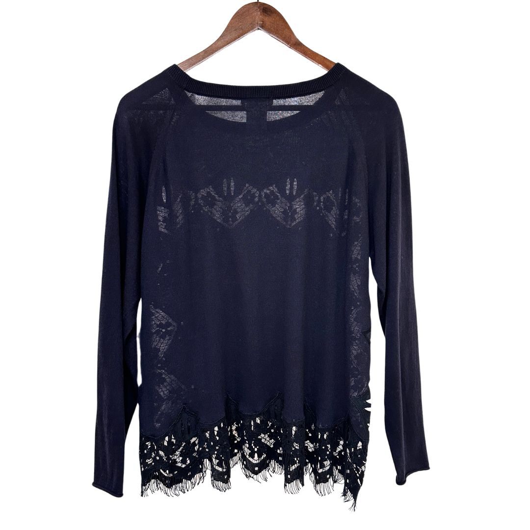 Chloe Chloe 16AW サイズS コットンシルクレースニットセーター