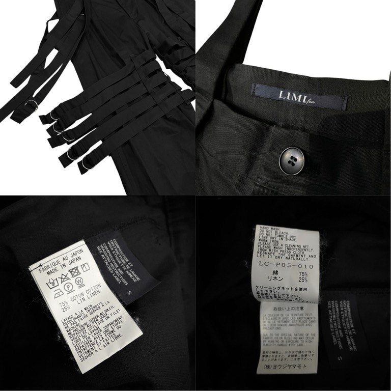LIMI feu 19AW ツイルサスペンダー多連ベルトボンテージパンツ ボトムス Archive Yohji Yamamoto リミフゥ ヨウジヤマモト レディース メンズ ユニセックス