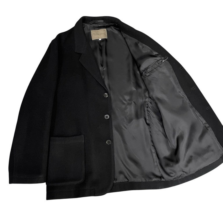 Y's for men ウールモッサ3Bテーラードハーフコート ジャケット ブルゾン アウター Archive Yohji Yamamoto Pour Homme ヨウジヤマモトプールオム ワイズフォーメン メンズ