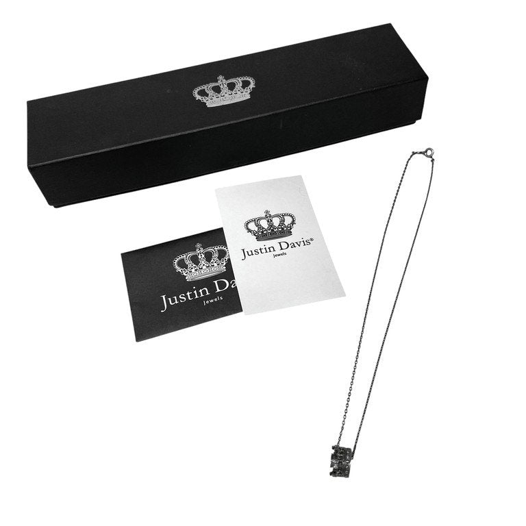 Justin Davis MYSTICAL CROWN ジルコニアクラウントップネックレス SNJ413 40 ペンダント シルバーアクセサリー SILVER 925 定価39,600円 ジャスティンデイビス