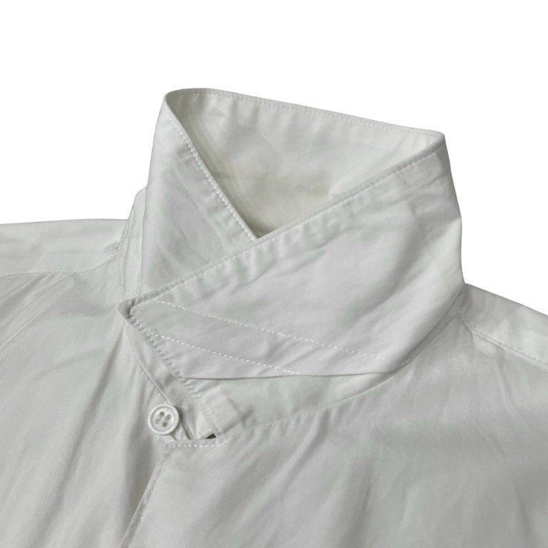 Yohji Yamamoto COSTUME D'HOMME 14AW コットンブロードダブルポケットオープンカラースクエアカットシャツ ブラウス 開襟 トップス Pour Homme ヨウジヤマモト コスチュームドオム メンズ
