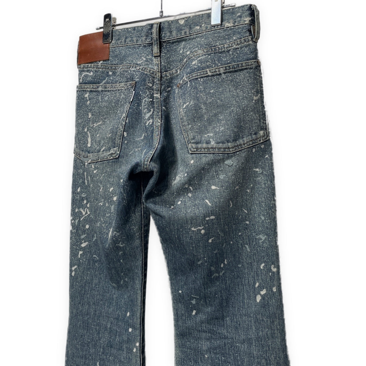 SUGARHILL 24AW MOLDED DENIM TROUSERS FLARED CUT フロッキーペンキプリントフレアデニムパンツ ジーンズ ボトムス ペイント 2411300416 定価70,400円 シュガーヒル メンズ
