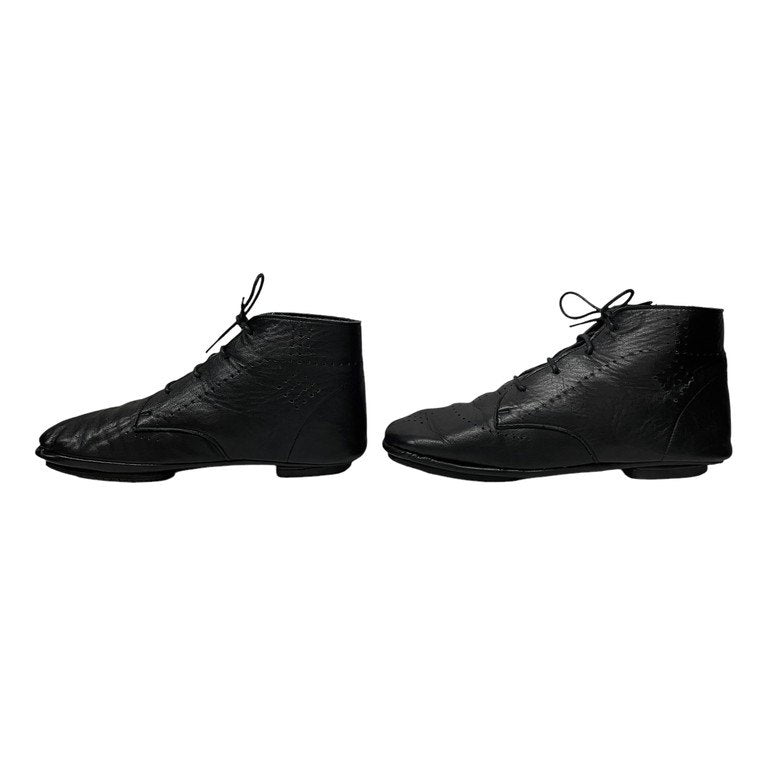 COMME des GARCONS カーフレザーパンチングメダリオンフラットシューズ チャッカブーツ ブローグ 靴 クツ Archive コムデギャルソン レディース