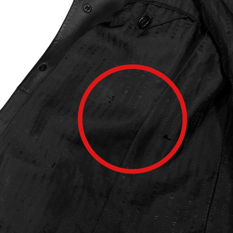 GIANFRANCO FERRE レザー3Bテーラードジャケット ブレザー コート アウター 90s ジャンフランコフェレ メンズ