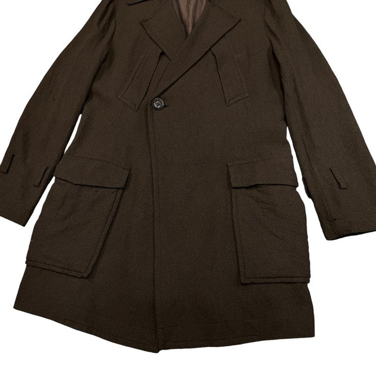 Y's for men ウールツイード6ポケットミリタリーコート Archive ジャケット ブルゾン アウター Yohji Yamamoto Pour Homme ヨウジヤマモトプールオム ワイズフォーメン メンズ