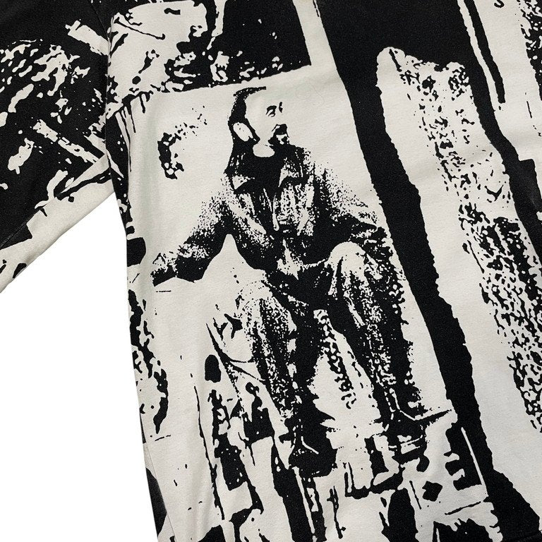 B Yohji Yamamoto 20SS ヘビープレーティング天竺グラフィックプリント総柄Tシャツ カットソー Tee T-shirt フォト 山本耀司 ビー ヨウジヤマモト メンズ レディース ユニセックス