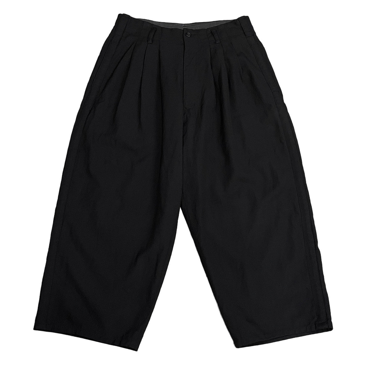 Y's for men ウールサージ3タック脇テープワイドパンツ サイドライン 側章 スラックス トラウザーズ ボトムス Archive 90s Yohji Yamamoto Pour Homme ヨウジヤマモトプールオム メンズ