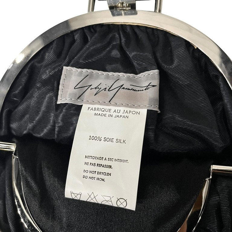 Yohji Yamamoto Femme 01SS シルクがま口ミニハンドバッグ コレクション着用モデル 鞄 カバン ウォレット 小物 Archive ヨウジヤマモトファム レディース