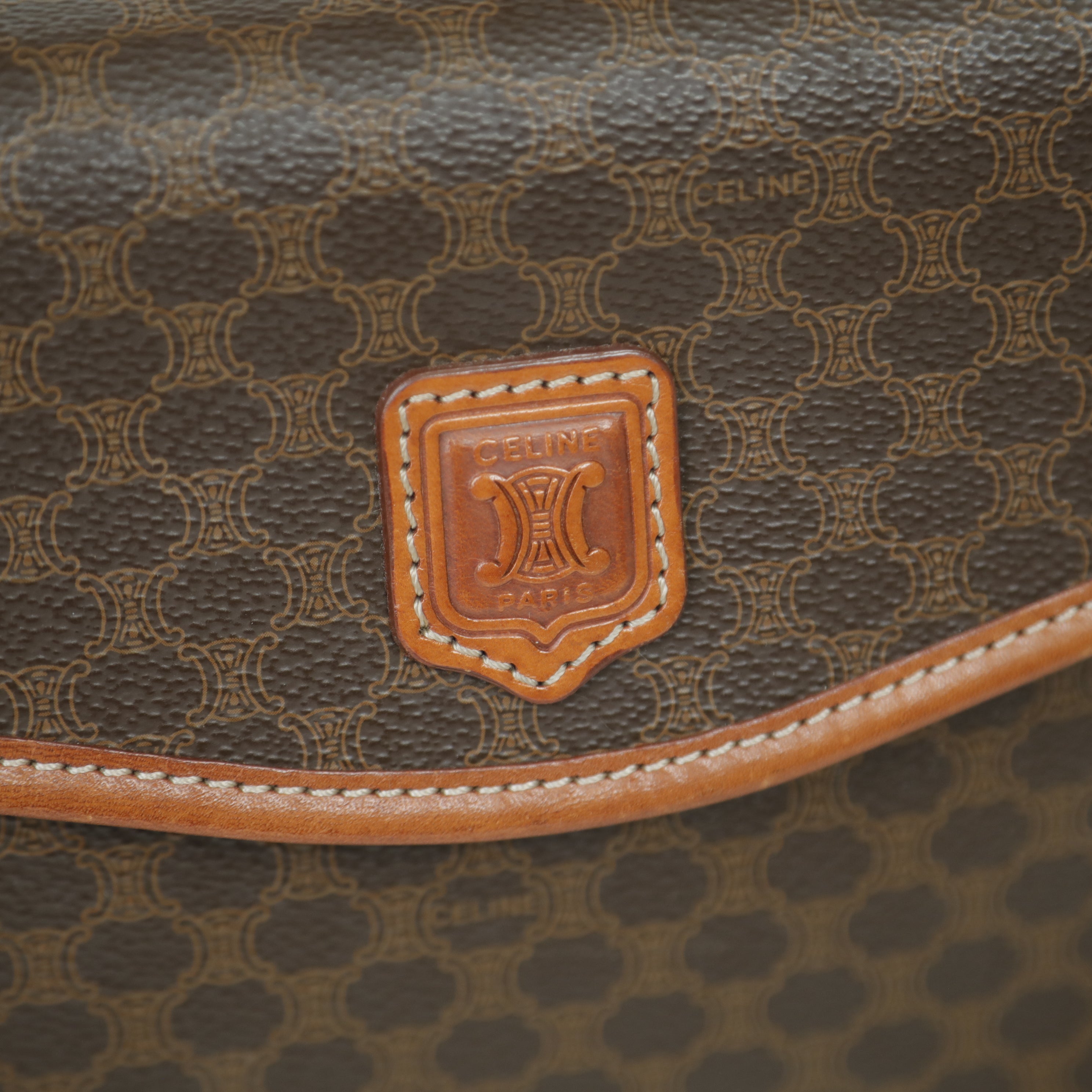 CELINE マカダム ハンドバッグ