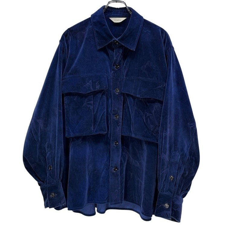 JieDa 20AW VELVET OVER SHIRT ベルベットオーバーサイズシャツ ブラウス トップス ジャケット 定価41,800円 ジエダ メンズ