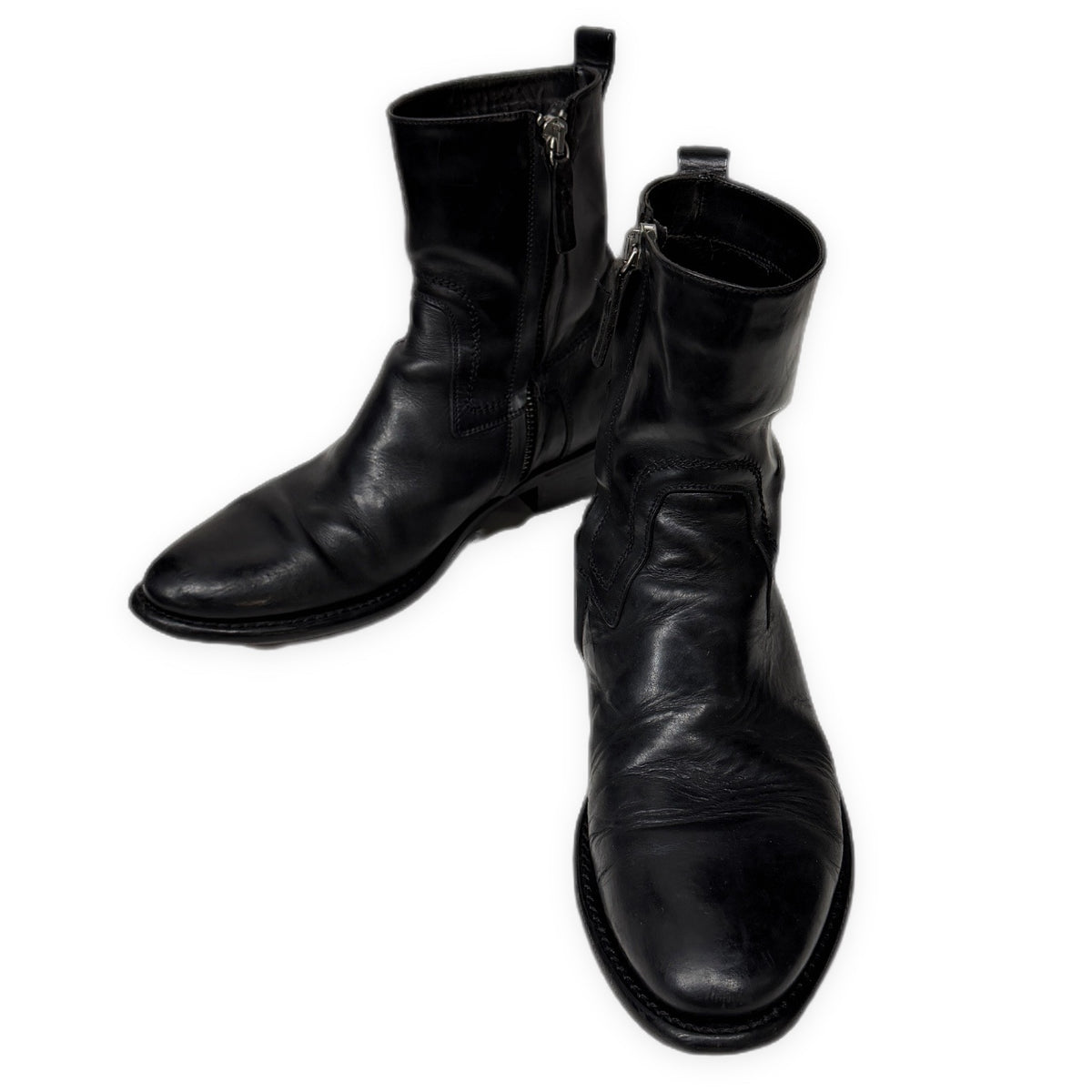 Dior Homme 07AW レザーサイドジップブーツ シューズ 靴 クツ エディ期 エディスリマン Hedi Slimane 42 ディオールオム メンズ