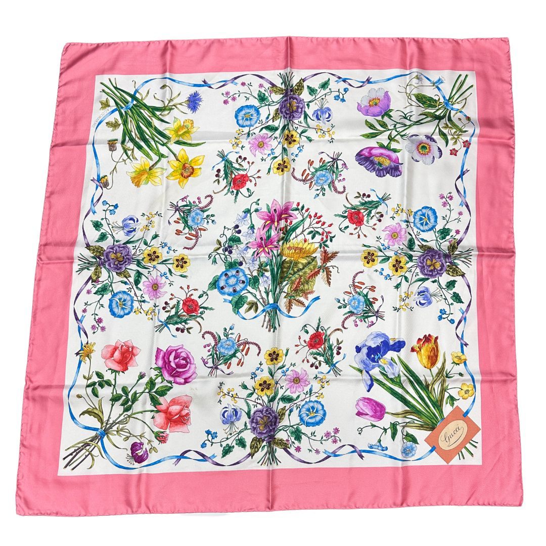 GUCCI GUCCI スカーフ フローラル