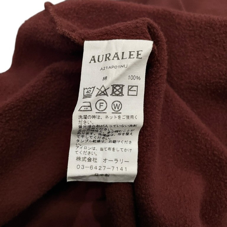 AURALEE 21AW ELASTIC HIGH GAUGE SWEAT P/O トップス size 5 スウェット 裏起毛 オーラリー メンズ A21AP01NU
