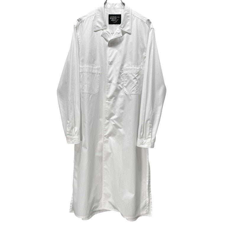Yohji Yamamoto Pour Homme 23AW COTTON BROADCLOTH OPEN COLLAR LONG SHIRT コットンブロードオープンカラーロングシャツ ブラウス HJ-B53-018 環縫い 開襟 定価62,700円 ヨウジヤマモトプールオム メンズ