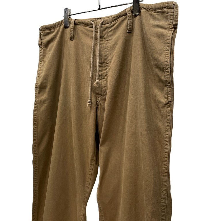 Yohji Yamamoto Pour Homme 12SS コットン製品染めライトキャンバスドローストリングワイドイージーパンツ ボトムス テーパード ヨウジヤマモトプールオム メンズ